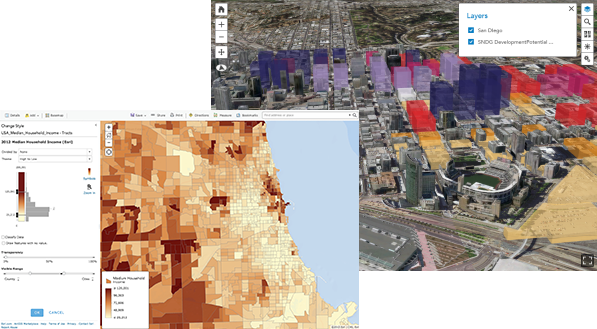 Example map and scene